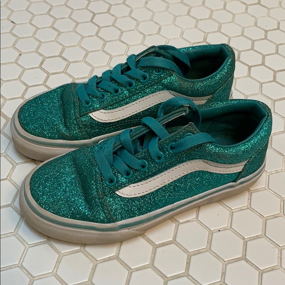 all teal vans